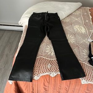 Old Navy Real Leather Flare Pants